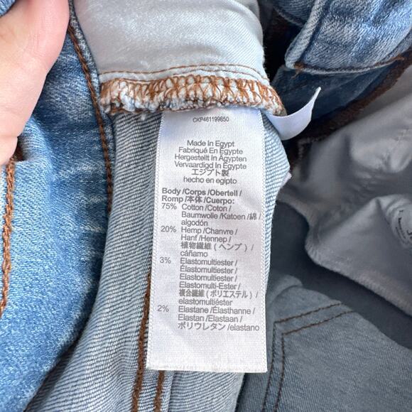 MADEWELL The Midrise Perfect Vintage Jean Alderton Light Wash Size 25 Stretch - Picture 9 of 10